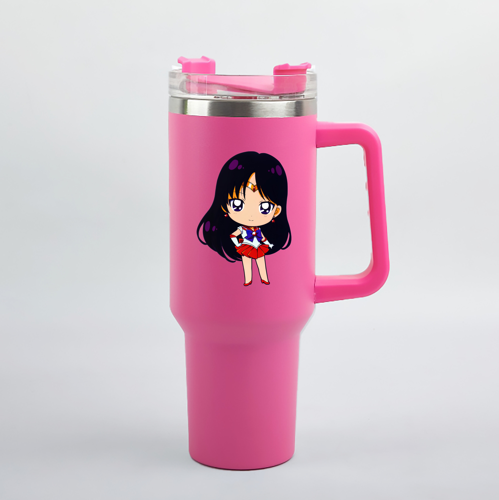 （画像用） 美少女戦士セーラームーン 火野レイ ひの レイ Sailor Moon Hino Rei （セーラーマーズ,Sailor Mars） 1200mL車用タンブラー（カラープリント）